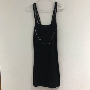 Grommet chain dress